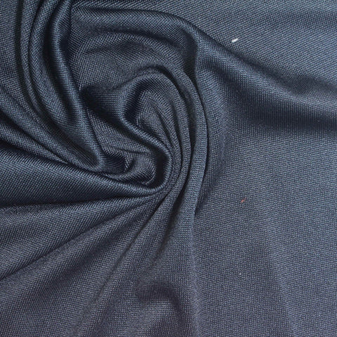 Dark Blue Marl Milk Silk Knit, Polyester