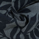 Navy Leaf Oxford, Cotton-Poly — photo 2