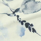 Blue Watercolor-Floral French Terry, Polyester — photo 2