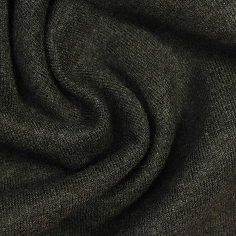 Dark Green Marl Scuba Knit, Poly-Viscose