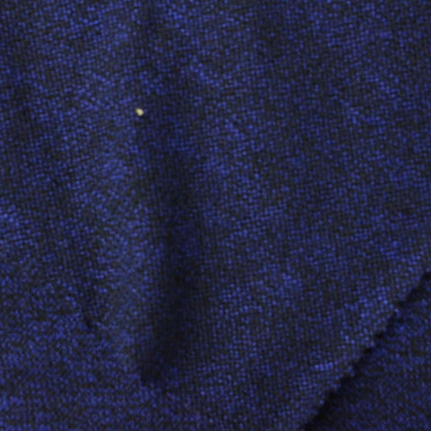 Blue Marl Chunky Knit, Viscose-Poly, 316 gsm