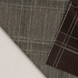 Dark Brown Check Jacquard, Poly-Viscose — photo 2