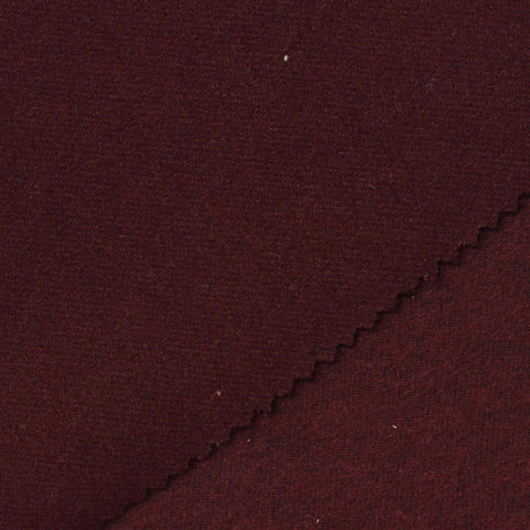 Deep Red Marl Knit, Poly-Viscose