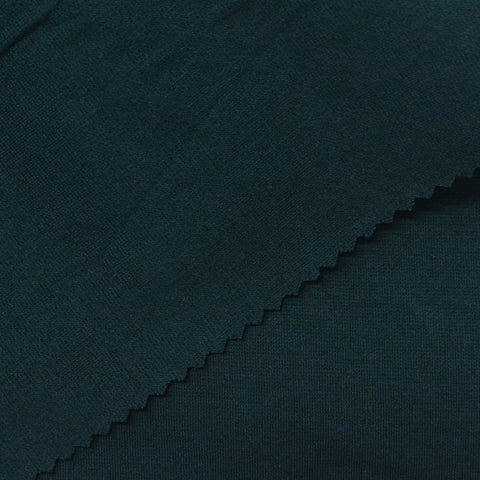 Viscose Nylon Stretch Ponte Knit Fabric, 350 gsm, 155 cm — Green