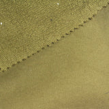 Brushed 100% Cotton French Terry Fabric, 499 gsm, 188 cm — Khaki — photo 2