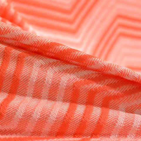 Orange Zigzag Jacquard, Viscose, 290 gsm, 160 cm, ref EF-4939
