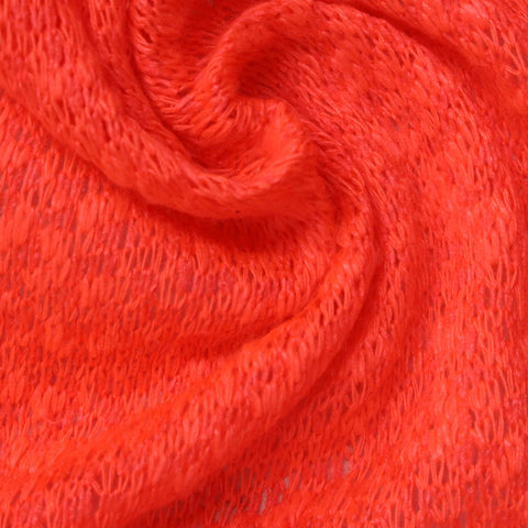 Chunky Knit Fabric, 141 gsm, 185 cm — Red