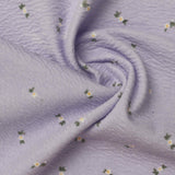 White Flowers Interlock Knit, Cotton-Poly — photo 2
