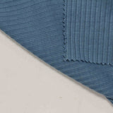 Polyester Viscose Rib Knit Fabric, 175 gsm, 135 cm — Blue — photo 2