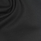 Viscose Nylon Stretch Ponte Knit Fabric, 350 gsm, 160 cm — Black — photo 2