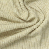 Polyester Viscose Stretch Rib Knit Fabric, 270 gsm, 156 cm — Khaki — photo 2