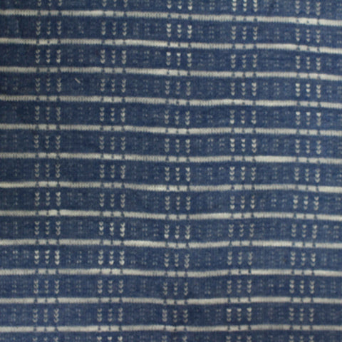 Blue Horizontal-Stripe Jacquard, Poly-Viscose, 160 gsm