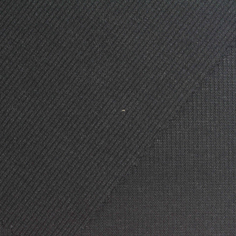 Charcoal Ribbed Rib Knit, Poly-Viscose