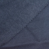 Brushed Cotton Polyester French Terry Fabric, 320 gsm, 165 cm — Navy — photo 2