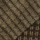 Dark Brown Grid Bouclé, Polyester — photo 2
