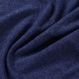 Navy Heather Jersey Knit, Viscose — photo 2