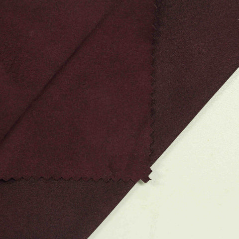 Polyester Stretch Faux Suede Fabric, 145 gsm, 150 cm — Brown