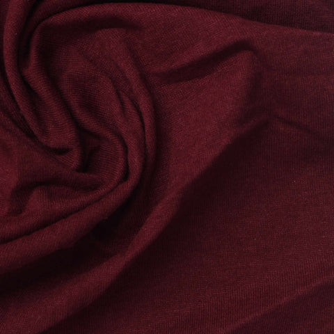 Cotton Polyester Jersey Knit Fabric, 158 gsm, 155 cm — Red