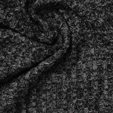 Dark Grey Marl Waffle Knit, Polyester — photo 2