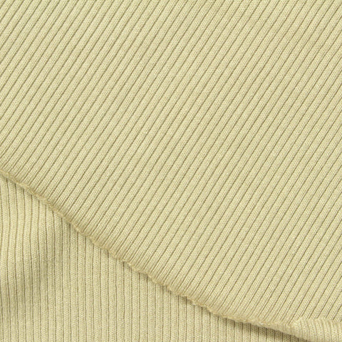 Viscose Stretch Rib Knit Fabric, 296 gsm, 120 cm — Yellow