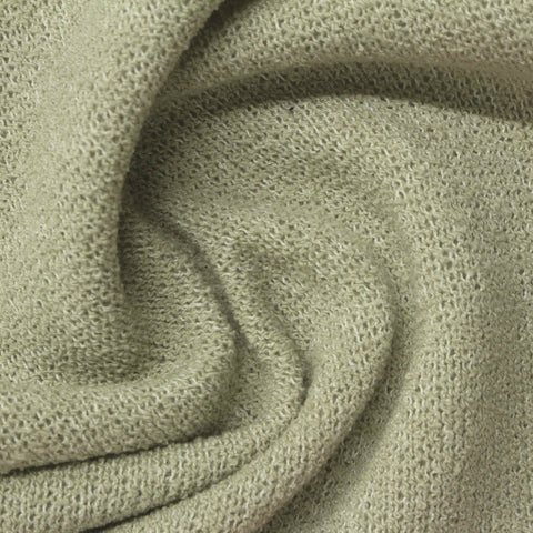 Light Green Heather Chunky Knit, Poly-Cotton