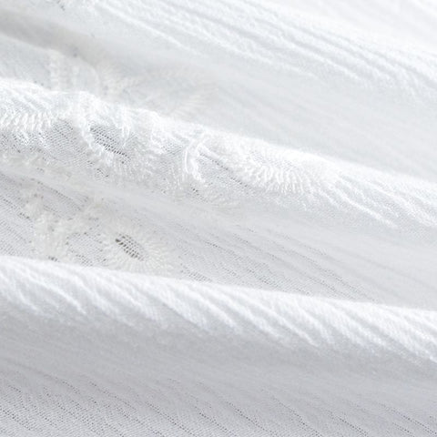 100% Viscose Crepe Fabric, 130 gsm, 130 cm — White