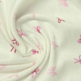 Printed Polyester Stretch Milk Silk Knit Fabric, 180 gsm, 150 cm — Yellow — photo 2