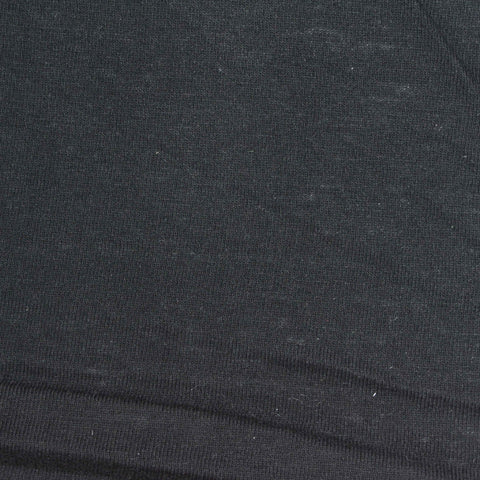 Cotton Polyester Jersey Knit Fabric, 140 gsm, 160 cm — Black