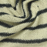 Cream Horizontal-Stripe Chunky Knit, Cotton — photo 2
