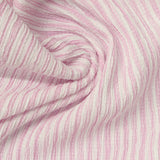 Pink Vertical-Stripe Crepe, Polyester — photo 2