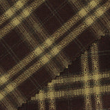 Dark Brown Plaid Woven, Poly-Viscose — photo 2