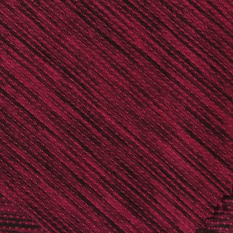 Maroon Horizontal-Stripe Knit, Polyester, 170 gsm