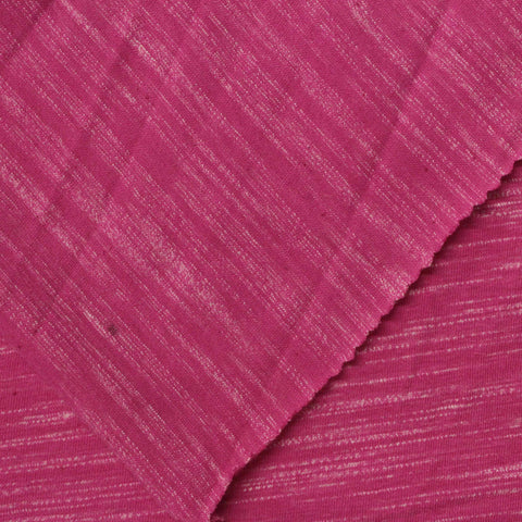 Fuchsia Marl Jersey Knit, Cotton-Poly