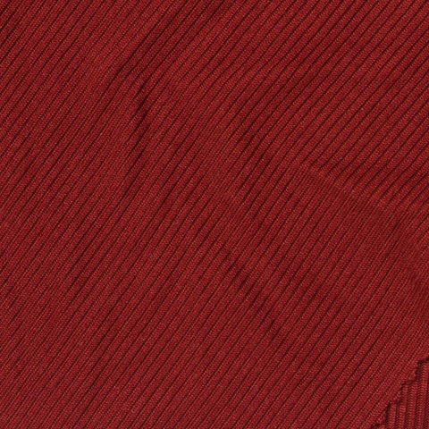 Brushed Polyester Stretch Rib Knit Fabric, 180 gsm, 158 cm — Red