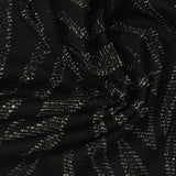 Black Zebra Jersey Knit, Polyester — photo 2