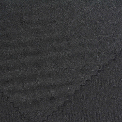 Black Marl Interlock Knit, Nylon-Spandex