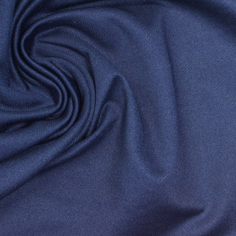 Polyester Stretch French Terry Fabric, 230 gsm, 150 cm — Navy, ref EF-260232
