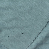 Blue-Green Horizontal-Band Jersey Knit, Cotton-Poly — photo 2