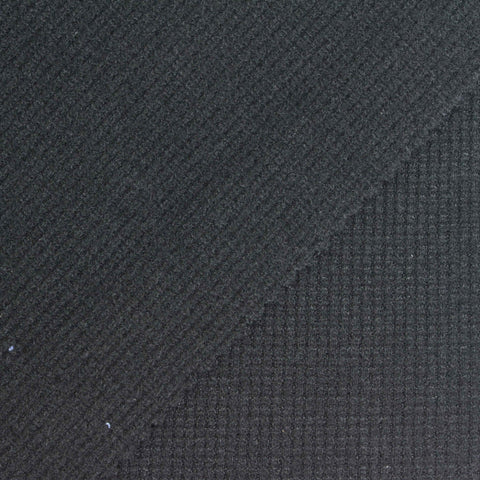 Polyester Stretch Waffle Knit Fabric, 260 gsm, 138 cm — Grey, ref EF-260634