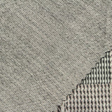 Black Houndstooth Interlock Knit, Polyester — photo 2