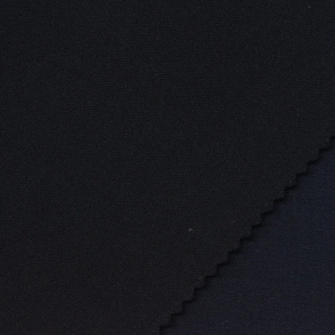 Polyester Stretch Scuba Knit Fabric, 315 gsm, 160 cm — Navy