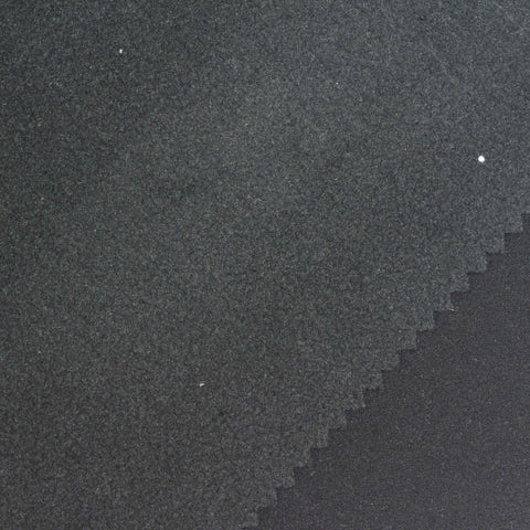 Polyester Stretch Fleece Fabric, 320 gsm, 148 cm — Black