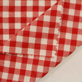 Red Check Seersucker, Cotton-Poly — photo 2