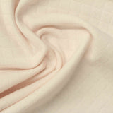 Cream Tone-on-Tone Diamond Scuba Knit, Cotton — photo 2