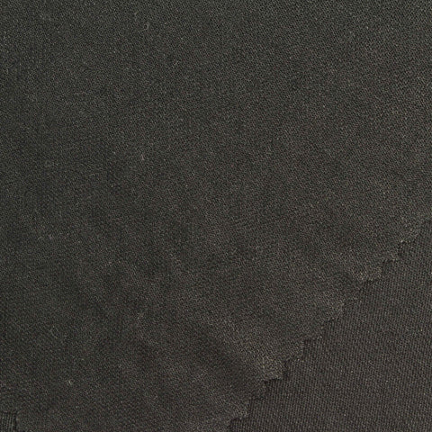 Viscose Nylon Piqué Knit Fabric, 175 gsm, 170 cm — Black