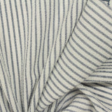 Navy Stripe Chiffon, Polyester — photo 2