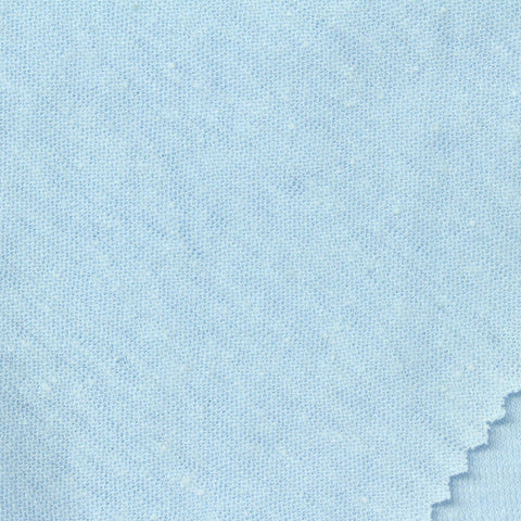 Light Blue Heathered-Marl Jersey Knit, Linen-Poly