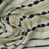 Black Stripes Jersey Knit, Poly-Viscose — photo 2