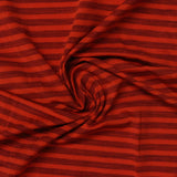 Red Horizontal-Stripe Jersey Knit, Polyester — photo 2