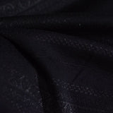 Black Horizontal-Stripe Jacquard, Poly-Viscose — photo 2